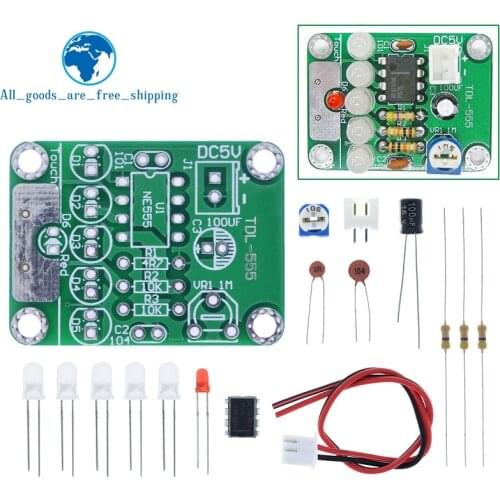 TZT DIY Kit Touch LED Light Kit Touch Delay Lamp Electronic Parts Production Kit DC 5V adjustable 3s to 130s Adjustable