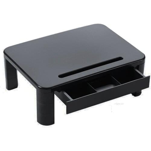 Monitor Stand for Desk for PC Monitor, Laptop, Printer, Monitor Desk with Storage Organizer, Relieve Neck Pain