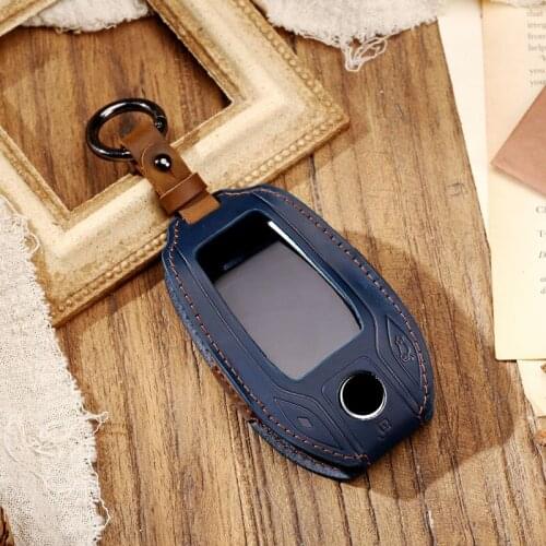 Geniune Leather LED Display Key Case Holder For BMW 5 7 Series G11 G12 G30 G31 G32 i8 i12 i15 G01 G02 G05 G07 X3 X4 X5 X7