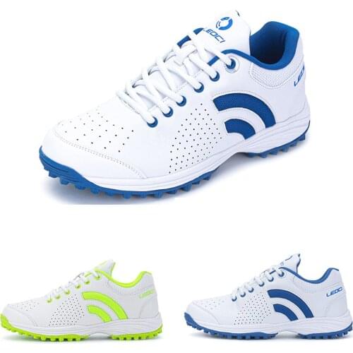 2021 New Leather Golf Shoes Men Professional Jogging Walking Shoes for Golfer Outdoor Anti Slip Spikless Golf Footwears Unisex