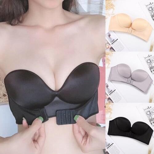 Newly Non-Slip Anti-Gravity Bra Lift Up Strapless Bras Gathering Underwear For Women DOD886
