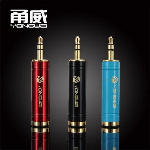 New product hot Microphone 6.35 mm Female to 3.5 mm Male Stereo Audio Connector Adapter Plug free shipping