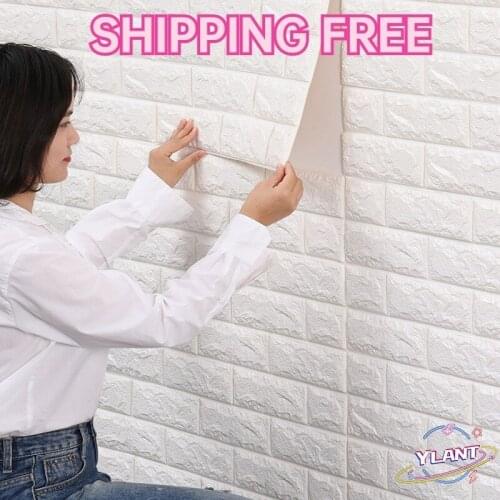 Wallpaper self-adhesive foam wallpaper home bedroom warm 3d stereo wall stickers waterproof and moisture-proof TV background