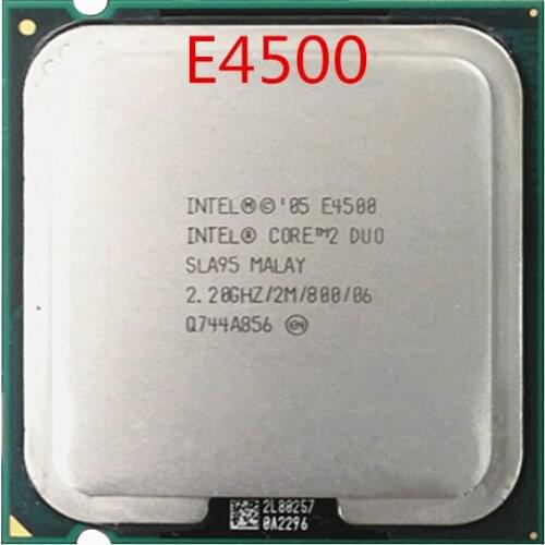 Original Intel E4500 CPU Core2 Duo Processor SLA95 (2M, 2.2GHz, 800MHz) LGA775 Free shipping