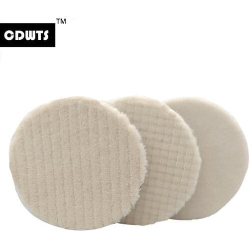 4 inch Lambs Woolen Polishing Pad For Car Polisher Detail Mirror Finish Polishing 100mm Polishing Disk