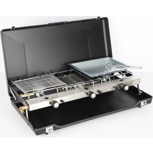 Portable Folding Grill Outdoor Camping Family Picnic Barbecue Stove Gas Stove Supplies