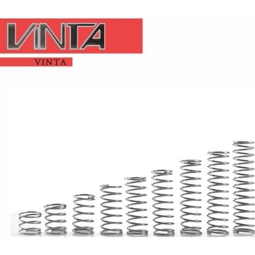 304 stainless steel spring compression spring wire diameter 0.2-2.0 outer diameter 2-35 compression return anti-rust small sprin