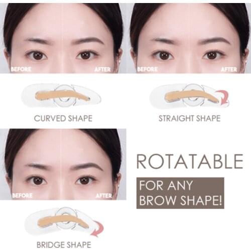 Adjustable Eyebrow Stamp Portable Three Type Eyebrows Makeup Tools SSwell