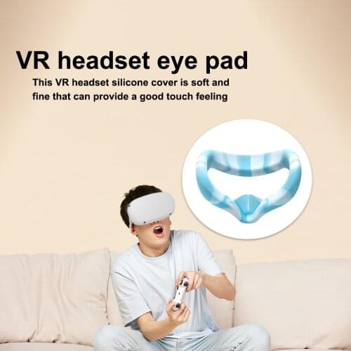 Silicone Eye Mask Cover For Oculus Quest 2 VR Glasses Anti-sweat Anti-leakage Light Blocking Eye Cover Pad For Oculus Quest 2