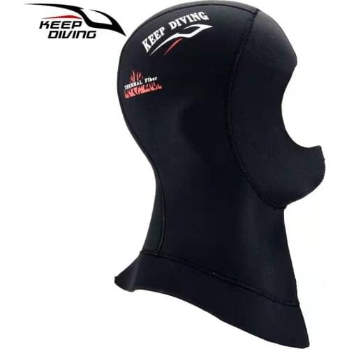 5MM Ultra Elastic Thermal Fiber Neoprene Scuba Diving Hood Cap Hat Keep Warm Cold Proof Winter Swim Wetsuit Wet Suit Equipment