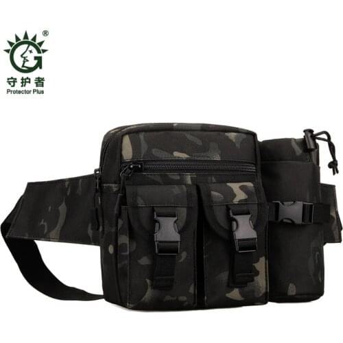 Tactics Men Women Travel Pocket Hike Climb Belt Water Bottle Travel Waist Pack Molle Woodland Sustainment Lightweight Waist Bag