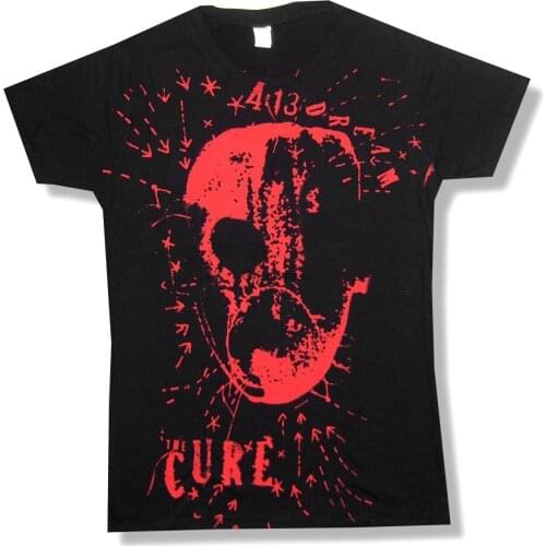 The Cure Jumbo Face Black Baby Doll T-Shirt Juniors (X-Large)