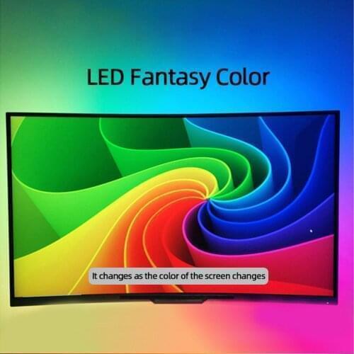 WS2812B SK6812 Ambibox 5V USB Power For RGB LED Strip Tape Dream Color DIY TV Blacklight Computer Monitor PC Scree Ambient Light