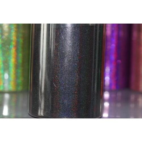0.1mm (1/256 .004) Black Holographic Glitter Powder-HOLO Chrome Nail Powder Glitter Pigments Powder For Gel Nail Resin Craft DIY