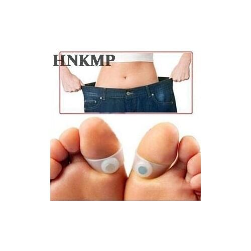 2Pcs Siliconen Afslanken Voetmassage Magnetic Toe Ring Fat Weight Loss Gezondheid Silicagel Hallux Valgus Gereedschap New