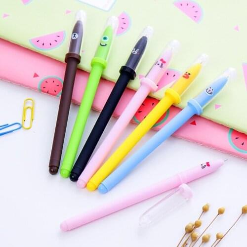 1 PCS New Creative Lovely Korean One - Eyed Animal Gel Pens Signing Pen For Kids Novelty Gift Stationery School Supplies