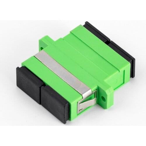 100pcs SC to SC/APC Single Mode Duplex Fiber Optic Adapter SM Duplex fiber Coupler Flange Joint Fiber Optic Adapter Connector