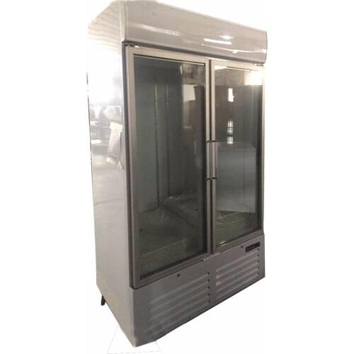 -18~-22 Degree OEM 1 & 2 Glass Commercial Swing Door Freezer Refrigerator For Shop and Kitchen Restaurant