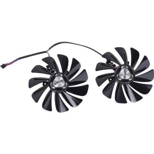2pcs/set 95mm FDC10U12S9-C RX5700 XT GPU Fan For XFX RX 5600 5700 XT RAW II Graphics Card Cooling Fan
