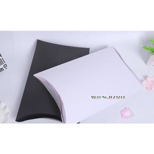 27*21*5.5cm Black Pillow shape Scarf gift box.kraft paper Candy biscuit box,Party Wedding Favors giveaway Gift Boxes 50pcs/lot