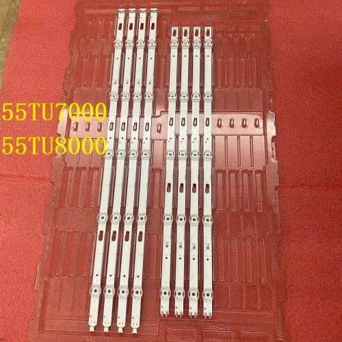 8pcs LED Backlight for Samsung UN55TU8200 UN55TU7000 UN55TU8000 UE55TU7025 UE55TU8000 UE55TU7100 UE55TU7000 BN96-50316A 50315A