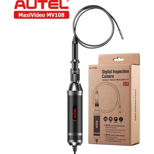 Autel MaxiVideo MV108 Digital Inspection Camera Video Scope for Autel MS909/MK908/MS906TS/MS906BT/MS908P 8.5mm (0.33’’) Diameter