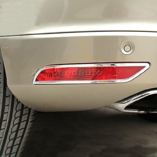Car-styling Rear Tail Fog Light Lamp cover trims Chrome For 2014-2016 Volvo XC60