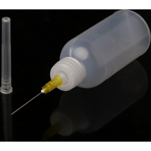 50ml Dispenser Bottle for Rosin Solder Soldering Liquid Flux with 1 Needle for Loading Glues Adhesives Silicones Liquids Oil