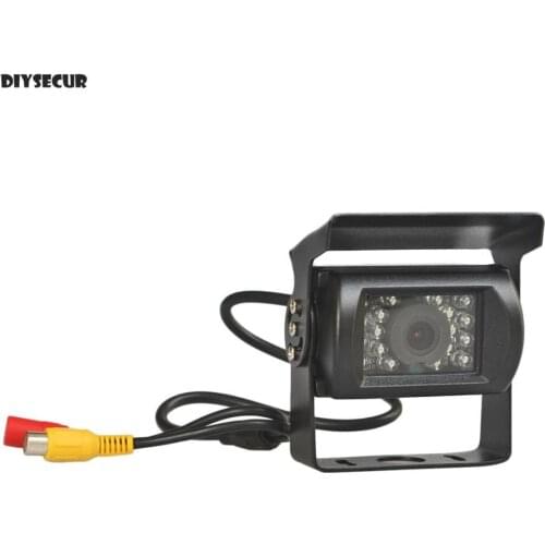 DIYSECUR DC 12V - 24V 120 Degree Waterproof Color Ccd Reverse Backup Car Truck Bus Camera With IR Night Vision