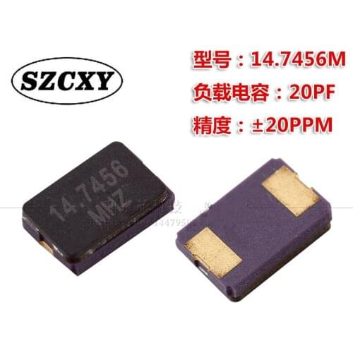 1000PCS Home furnishings CX5032147456MSB2GI Crystal 14.7456MHz 20ppm 30ppm12pF SMD 5032 14.7456MHz 20PF 5*3.2mm