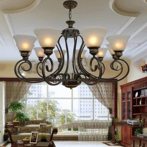 European pendant lights store villa lamp bedroom lamp living room lamp restaurant lights lighting garden simple lamp loft ZX29