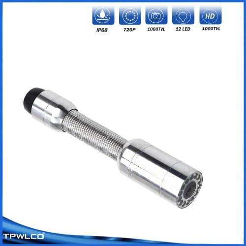 Pipeline Inspection with 12pcs Led 23mm Lens Drain Pipe Sewer Snake Video Endoscope Camera Replace Head IP68 Waterproof
