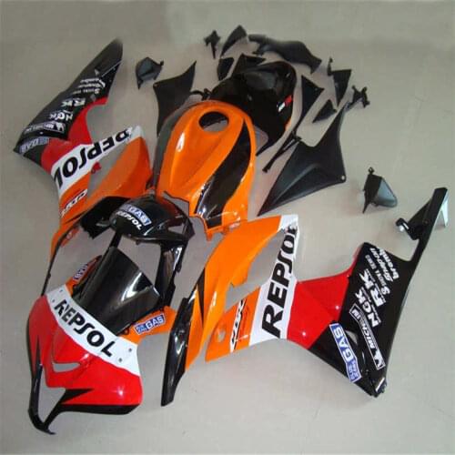 Injection fairings kits high quality red orange black motorcycle parts for 600 RR fairing set 07 08 CBR 600RR CBR 600 R ST66