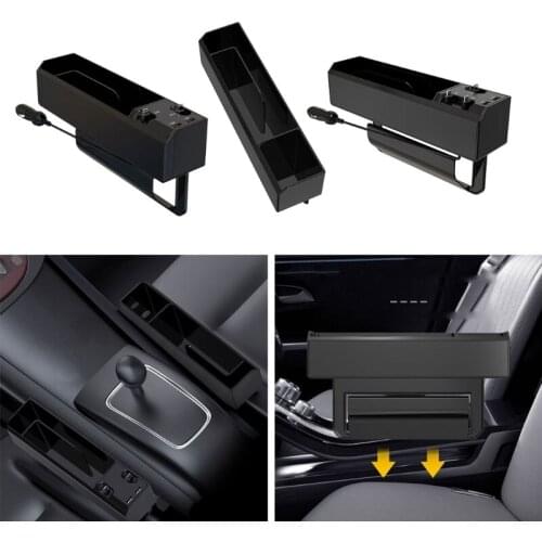 Designs Car Seat Filler Side Insert Multifunctional Center Console Pocket Organizer and Storage Between Front Seats with