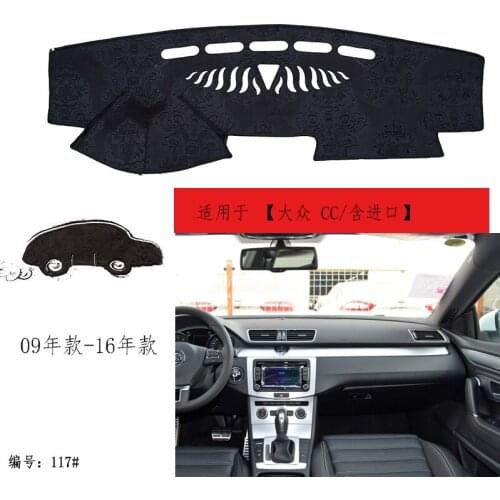 TOMMIA FOR Volkswagen CC 09-16 Dashboard Pad Cover Dash Mat Anti-Sun Velvet Instrument