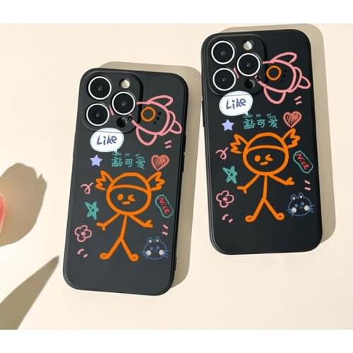 Sweety Cute Japanese Anime Girl Phone Case For iPhone 11 Pro 12 XS MAX 12 XR 7 SE 2020 8 Plus Cartoon Comics soft Tpu Back Cover