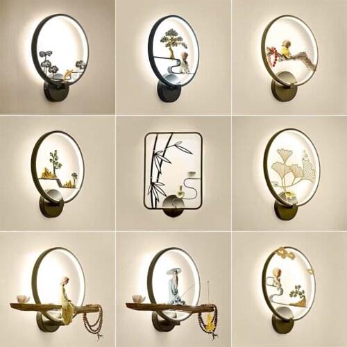 The bedroom berth lamp zen restoring ancient ways wall lamp corridor corridor wall lamp contemporary and contracted