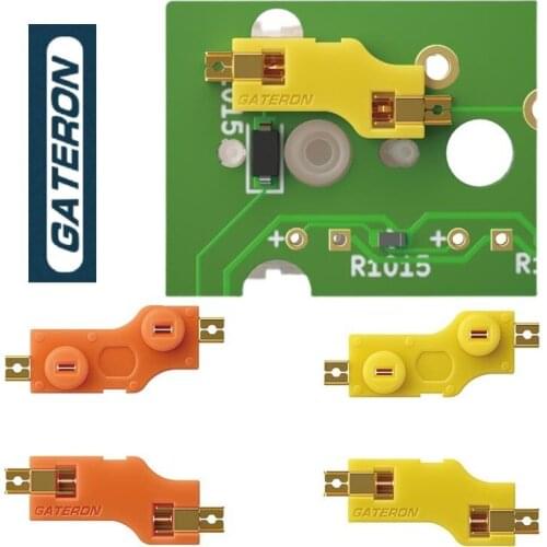 New Gateron Orange & Yellow Hot-Swappable Socket Base PCB Mount For Outemu MX Switches Keycaps Mechanical Keyboard Accessories