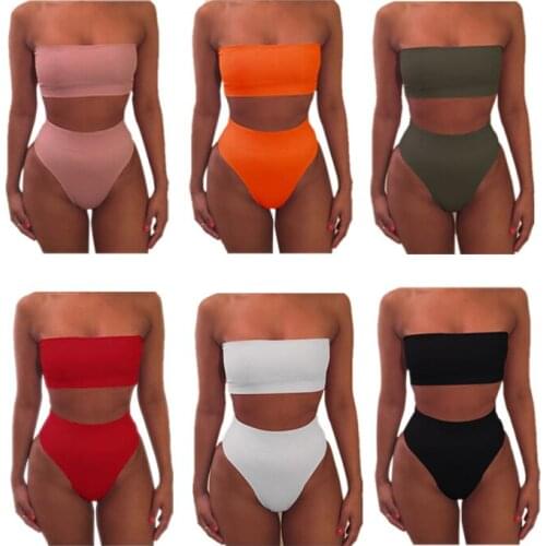 New Sexy Swimwear Bikini Set Biquini Push Up Bathing Suit Set Off Bandage Female Swimwear Bikinis Beach Water Sports Suit