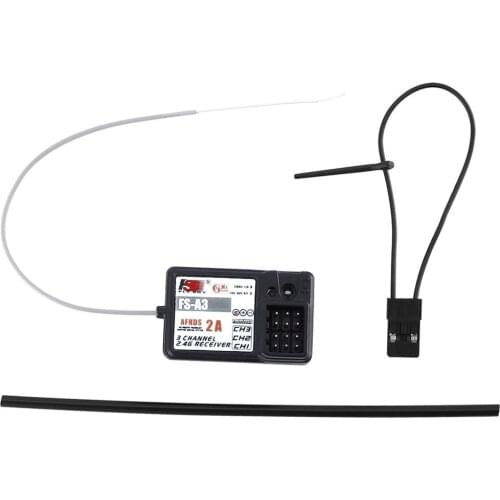 FlySky FS-A3 AFHDS2A 2.4G 3CH Receiver for GT2E GT2G Transmitter AFHDS 2A Wireless Protocol 3 PWM Channels