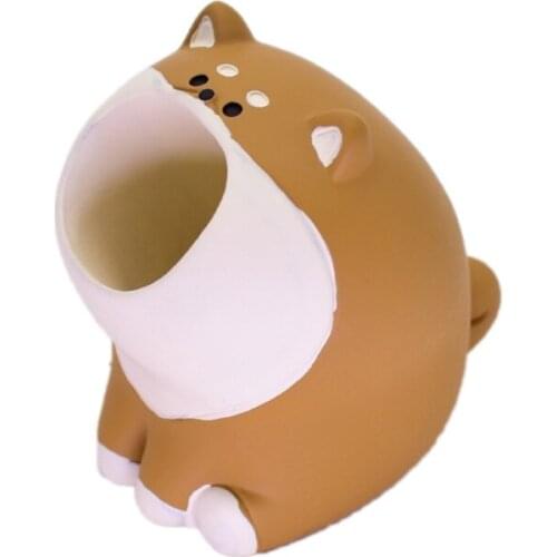 Pen Pencil Telescopic Holder Stationery Case Bag Colorful Organizer Creative Cartoon bunny/dinosaur/shiba Inu/cat Pen