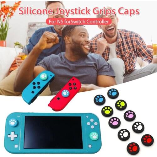 2PCS Silicone Joystick Grips Caps Replacement Soft Cover For Switch Controller Stick Grip Cap For Xbox One/360 PS 3 PS4