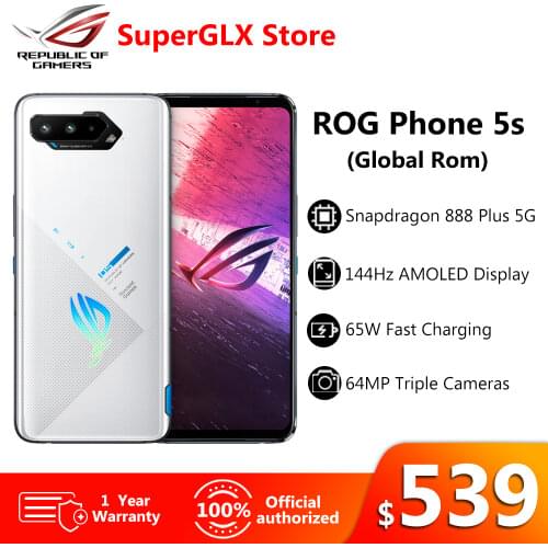 Asus ROG Phone 5 Pro/Ultimate 5G Gaming Phone 6.78" 18RAM 144Hz Display Snapdragon 888 6000mAh Fast Charging 65W ROG5 Smartphone
