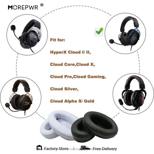 Replacement Ear Pads for HyperX Cloud I/ II, Cloud Core,Cloud X,Cloud Silver,Cloud Alpha S/ Gold,Cloud Pro,Cloud Gaming Headset