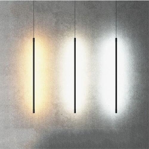 Modern LED Pendant Lights for Bedroom Bedside Aluminum Line Design Decoration Hanging Lamps Living Room Indoor Lighting Hanging