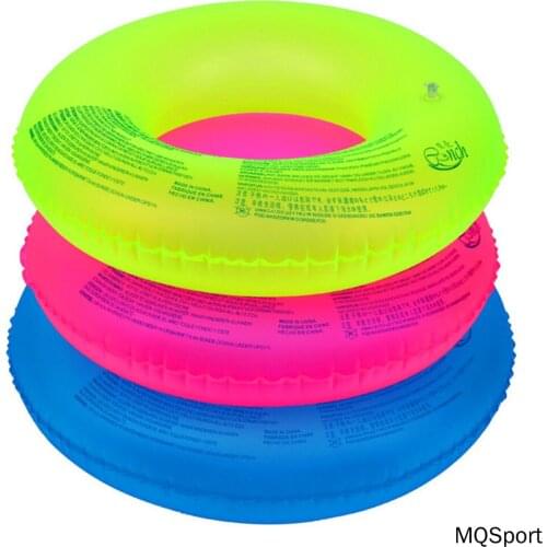 1pcs Swimming Rings Pool Float Inflatable Swim Ring Tube for Baby Kid Adult Fluorescent Life Ring Buoy-Random Color