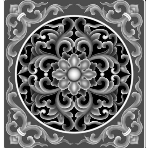 3D Model relief BMP format, router 3 axis engraving file furniture door cabinet pattern design (23) 10.3 MB