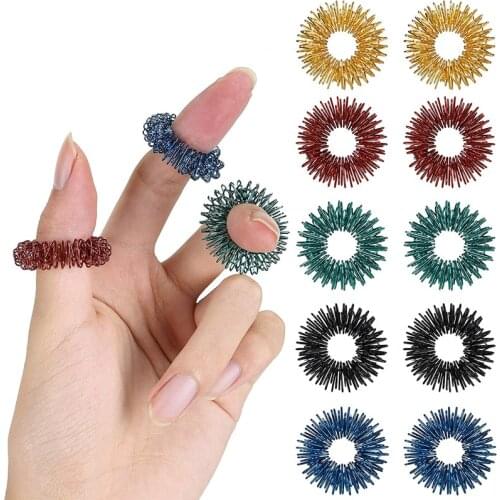 5Piece Fidget Ring Anxiety Autism ADHD Finger Toys Antistres Juguetes Sensoriales Autismo Stress Relief Therapy For Kids Adult