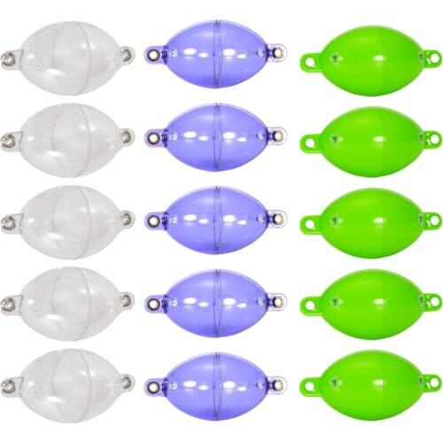 5Pcs PVC Bubble Floats Bold Snap-On Eco-friendly Sea Carp Coarse Surface Oval Fishing Float for Fishing Lover Tackle