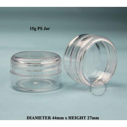 Promotion 50pcs/lot High Quality 15gPlastic Cream Jar Facial Cream Pot Cosmetic Container Packaging Small Refillable Bottle